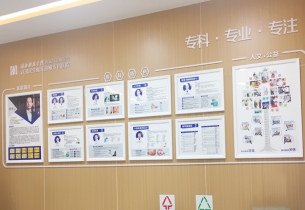 武漢民生?？漆t院文化墻工程